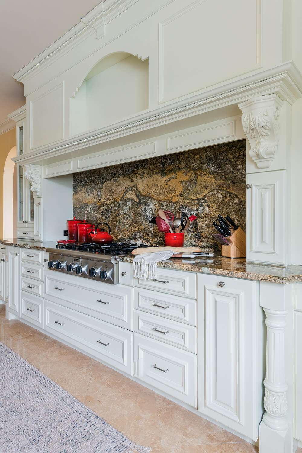 kitchen after cabinet painting in Chesapeake