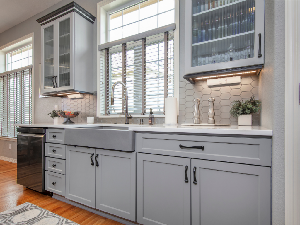 kitchen after refacing