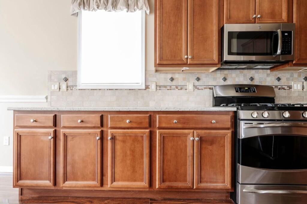 before cabinet door replacement in lakeville