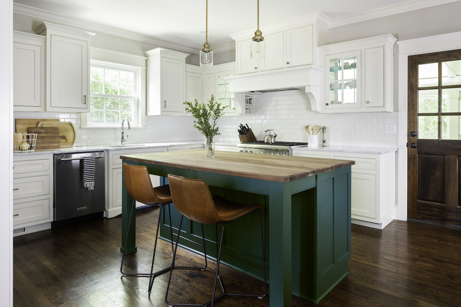 custom cabinet painting in a boise kitchen