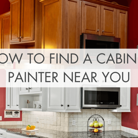 how to find a cabinet painter near you and a comparison of before and after of cabinet painting