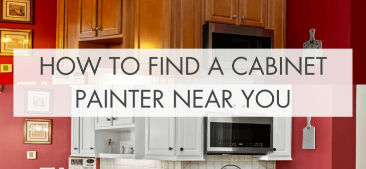 how to find a cabinet painter near you and a comparison of before and after of cabinet painting