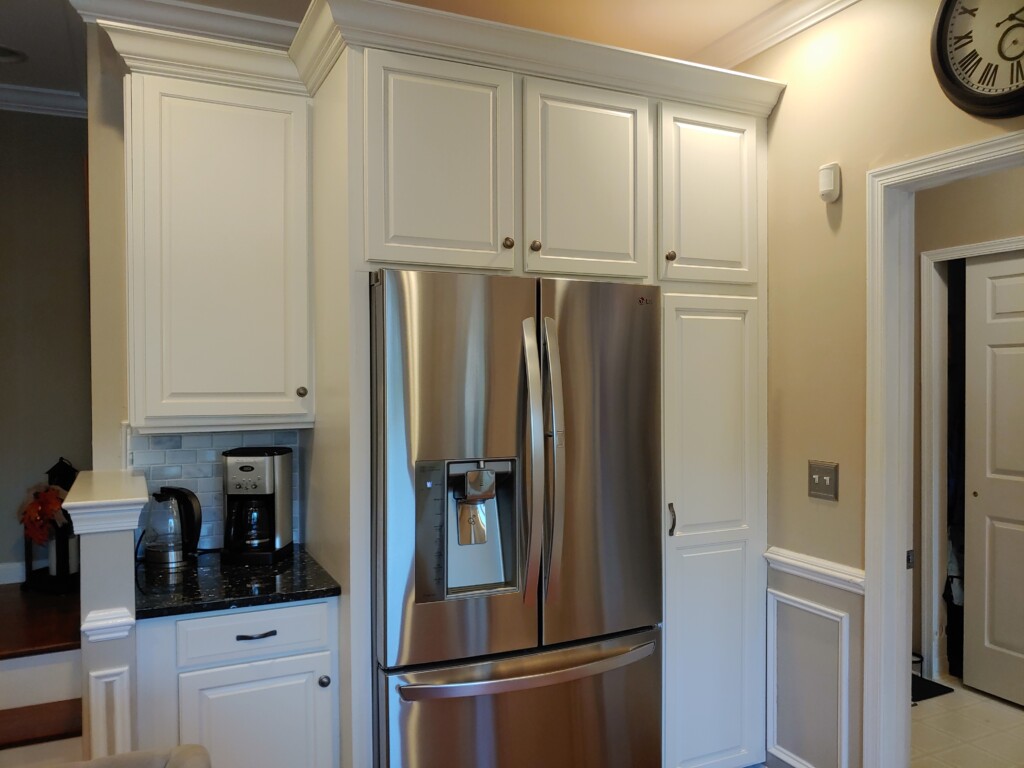 after cabinet painting