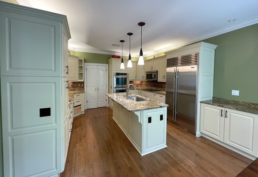 white cabinets