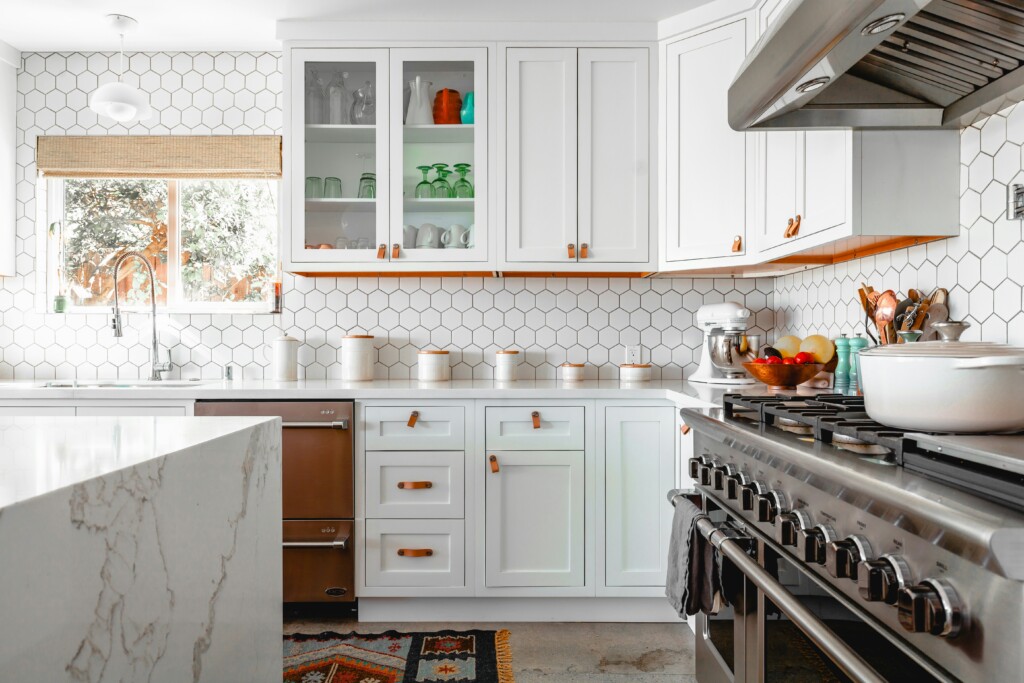 white cabinets french style