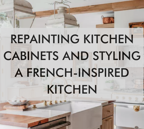 repainting kitchen cabinets for french inspired kitchen