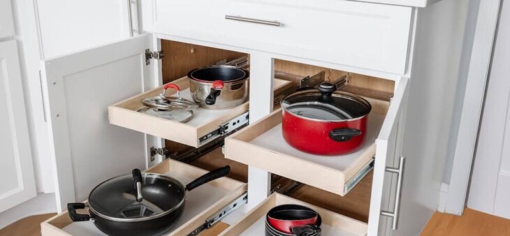 kitchen cabinet storage solutions in Solano County