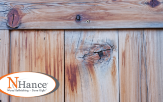 Knotty Pine Cabinet with NHance Logo