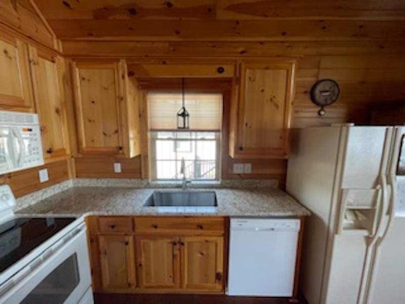 brown cabinets