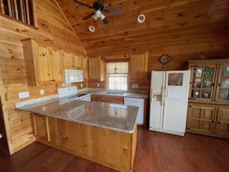 brown cabinets