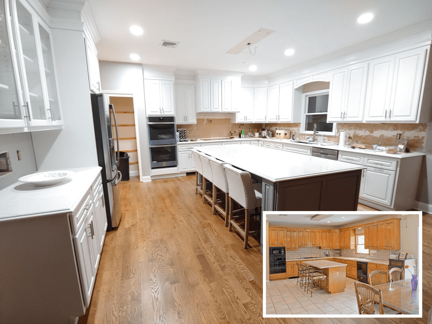 before and after kitchen remodeling