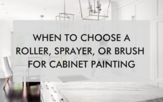 what tools to use for cabinet painting