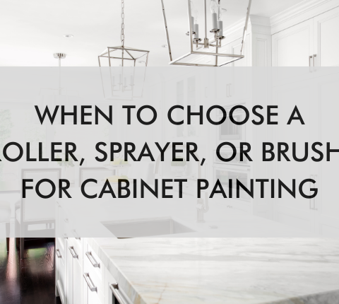 what tools to use for cabinet painting