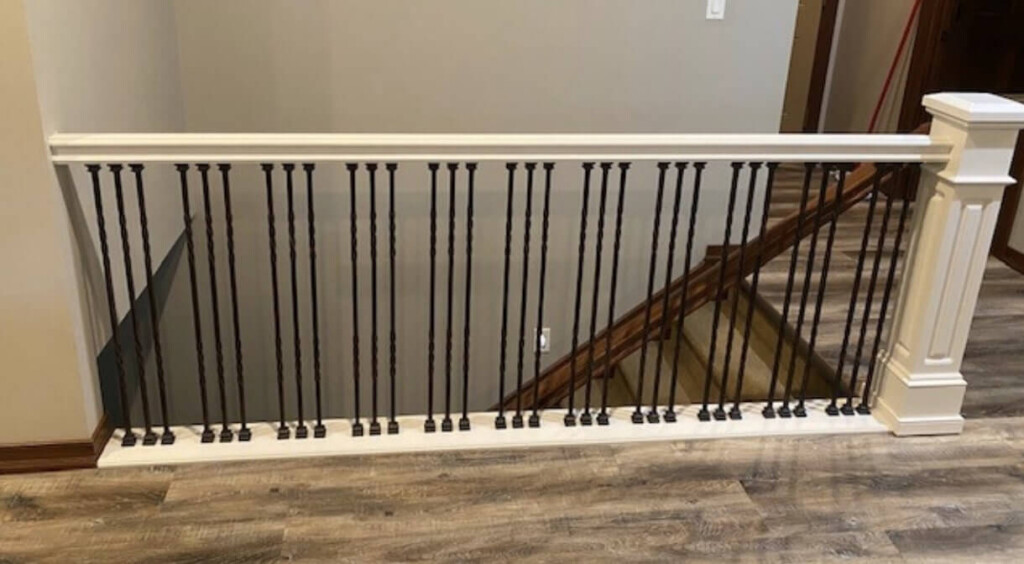 wood banister painting sioux falls sd