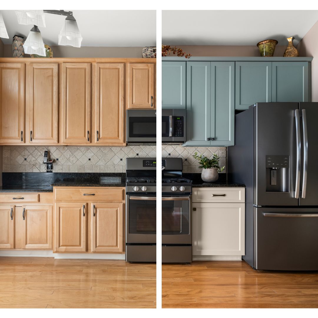 before and after cabinet door replacement in Horsham, PA