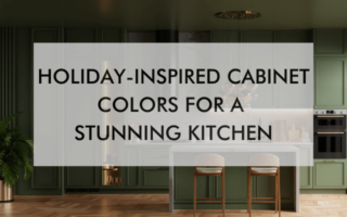 green kitchen "Holiday-Inspired Cabinet Colors for a Stunning Kitchen"