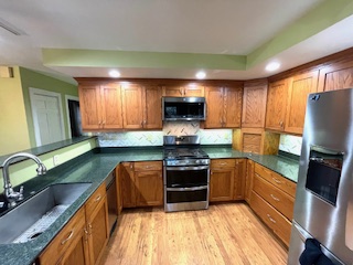 old brown kitchen cabinets