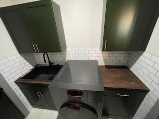 laundry room cabinets after they were installed