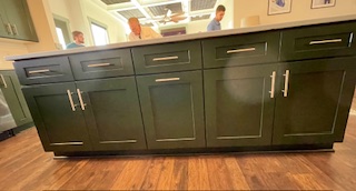 cabinets after they were refinished