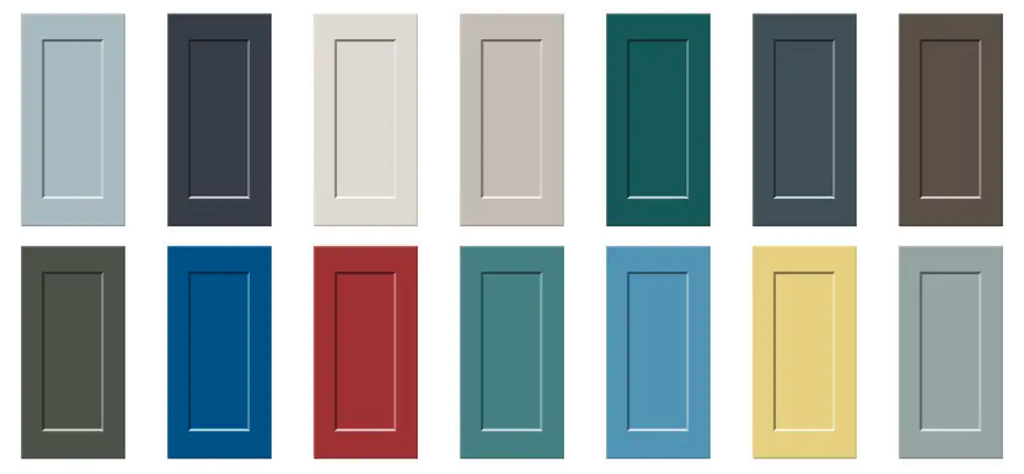 cabinet door color palette