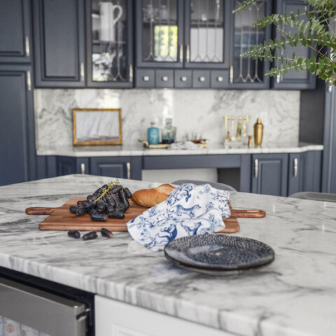 new navy stone kitchen cabinets in meridian, id